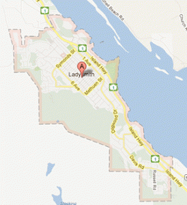 Ladysmith map